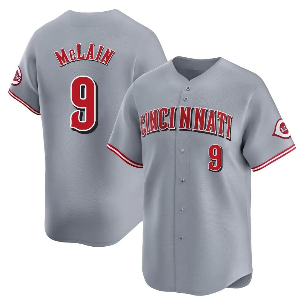Trusc C.Reds #9 Matt McLain Player Gray Home Limited Stitched Jerseys