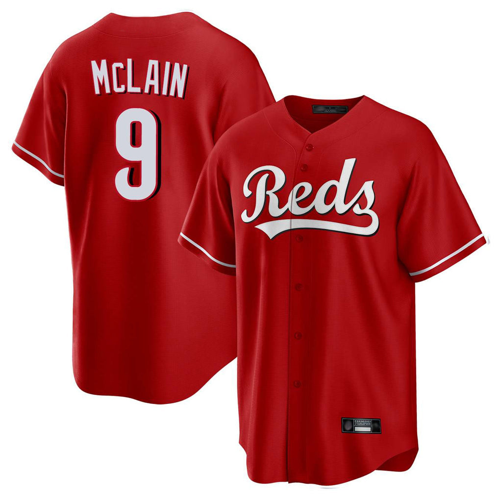 Trusc C.Reds #9 Matt McLain Player Red Home Game Stitched Jerseys