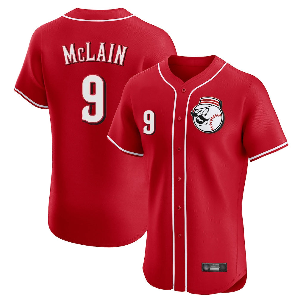 Trusc C.Reds #9 Matt McLain Player Red Limited Elite Home Game Stitched Jerseys