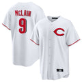 Trusc C.Reds #9 Matt McLain Player White Home Game Stitched Jerseys