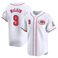 Trusc C.Reds #9 Matt McLain Player White Home Limited Stitched Jerseys