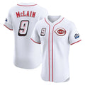 Trusc C.Reds #9 Matt McLain Player White Speedway Classic Limited Elite Home Stitched Jerseys