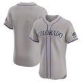 Trusc C.Rockies Gray Limited Elite Home Blank Player Stitched Jerseys
