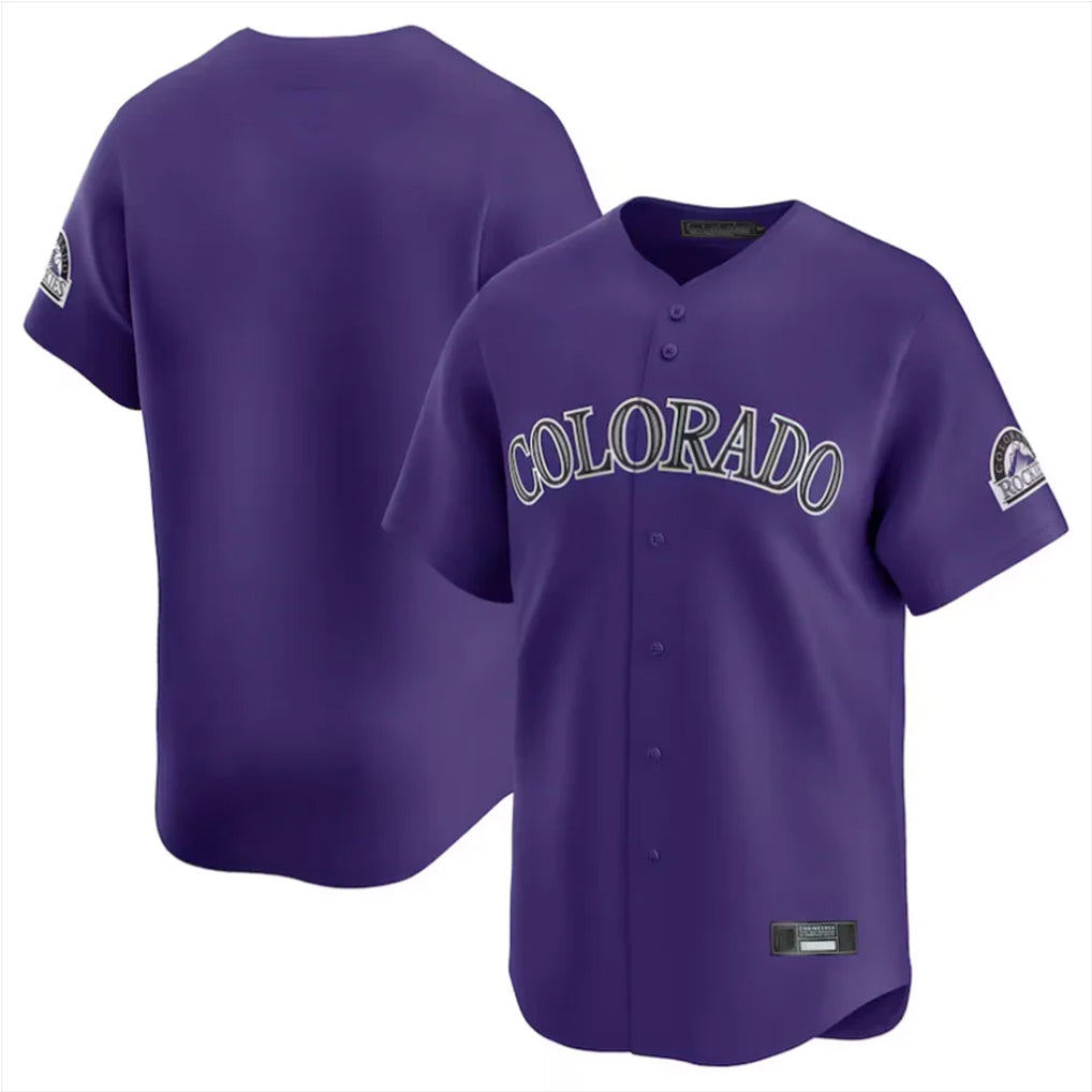 Trusc C.Rockies Purple Limited Home Blank Player Stitched Jerseys