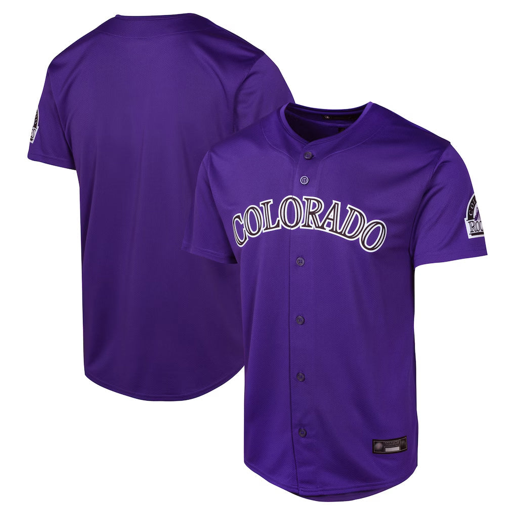 Trusc C.Rockies Purple Limited Home Game Blank Player Stitched Jerseys