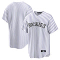 Trusc C.Rockies White Game Home Blank Player Stitched Jerseys