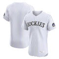 Trusc C.Rockies White Limited Elite Home Blank Player Stitched Jerseys