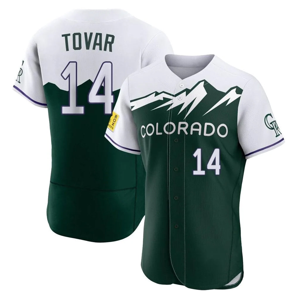 Trusc C.Rockies #14 Ezequiel Tovar Player Green City Connect Limited Elite Home Stitched Jerseys