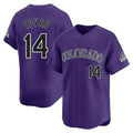 Trusc C.Rockies #14 Ezequiel Tovar Player Purple Limited Home Stitched Jerseys