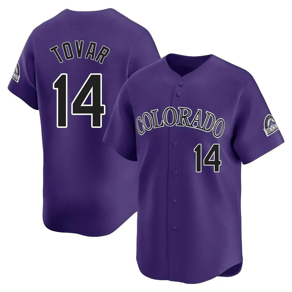 Trusc C.Rockies #14 Ezequiel Tovar Player Purple Limited Home Stitched Jerseys