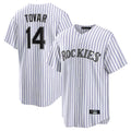 Trusc C.Rockies #14 Ezequiel Tovar Player White Game Home Stitched Jerseys