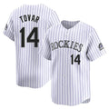 Trusc C.Rockies #14 Ezequiel Tovar Player White Limited Home Stitched Jerseys