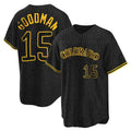 Trusc C.Rockies #15 Hunter Goodman Player Black Snake Skin City Home Game Stitched Jerseys