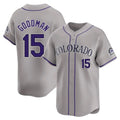 Trusc C.Rockies #15 Hunter Goodman Player Gray Limited Home Stitched Jerseys