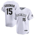 Trusc C.Rockies #15 Hunter Goodman Player White Limited Home Stitched Jerseys