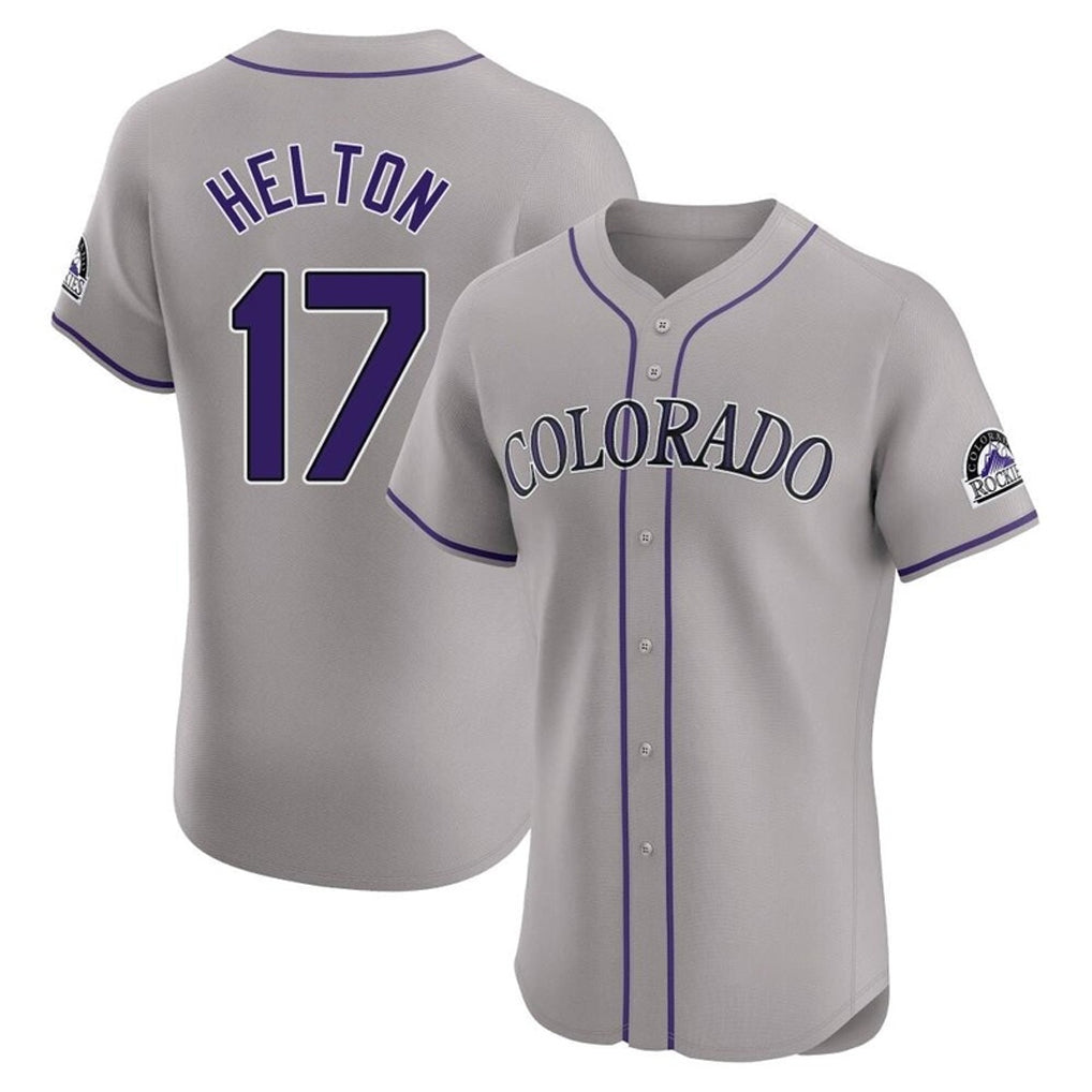 Trusc C.Rockies #17 Todd Helton Player Gray Limited Elite Home Stitched Jerseys