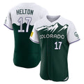 Trusc C.Rockies #17 Todd Helton Player Green City Connect Limited Elite Home Stitched Jerseys