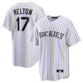 Trusc C.Rockies #17 Todd Helton Player White Game Home Stitched Jerseys