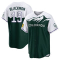 Trusc C.Rockies #19 Charlie Blackmon Player Green City Connect Home Game Stitched Jerseys