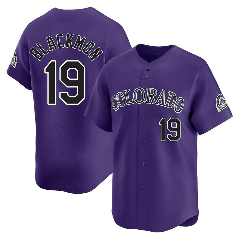 Trusc C.Rockies #19 Charlie Blackmon Player Purple Limited Home Stitched Jerseys