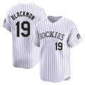 Trusc C.Rockies #19 Charlie Blackmon Player White Limited Home Stitched Jerseys