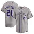 Trusc C.Rockies #21 Kyle Freeland Player Gray Limited Home Stitched Jerseys