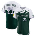 Trusc C.Rockies #21 Kyle Freeland Player Green City Connect Limited Elite Home Stitched Jerseys