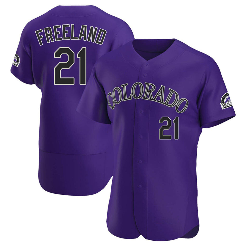 Trusc C.Rockies #21 Kyle Freeland Player Purple Limited Elite Home Stitched Jerseys