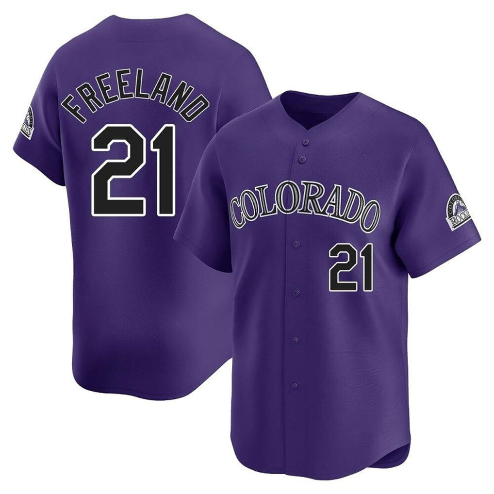 Trusc C.Rockies #21 Kyle Freeland Player Purple Limited Home Stitched Jerseys