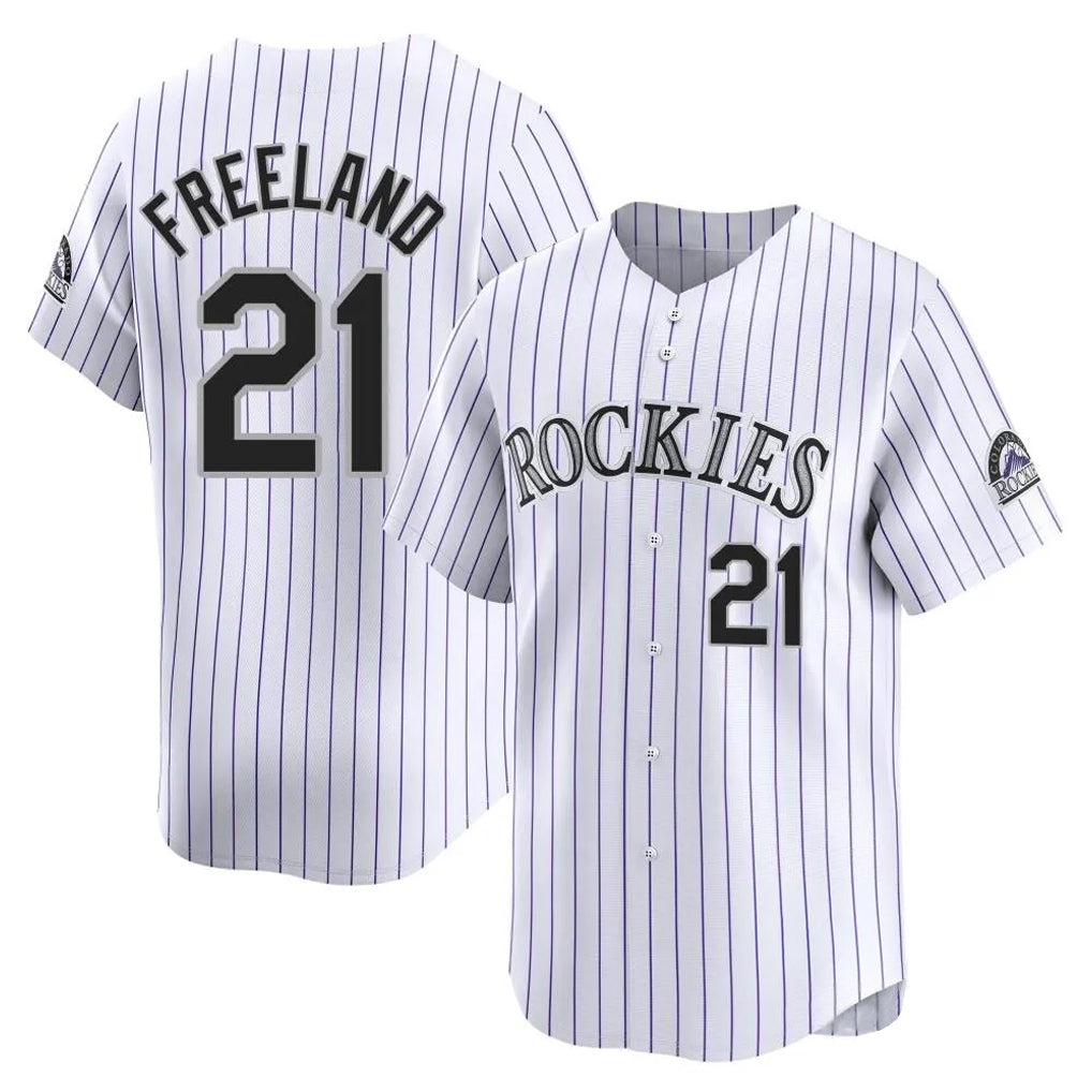Trusc C.Rockies #21 Kyle Freeland Player White Limited Home Stitched Jerseys