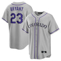 Trusc C.Rockies #23 Kris Bryant Player Gray Game Home Stitched Jerseys