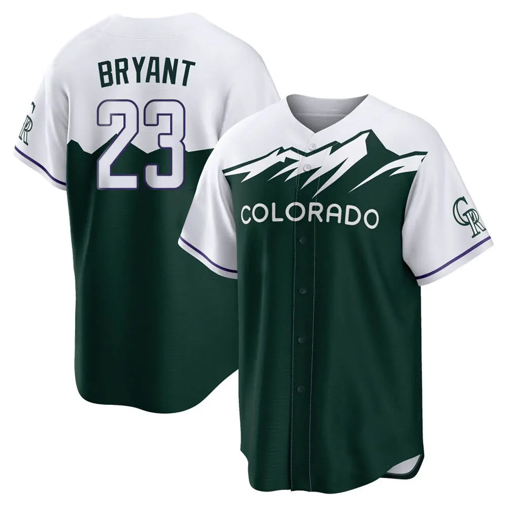 Trusc C.Rockies #23 Kris Bryant Player Green City Connect Home Game Stitched Jerseys