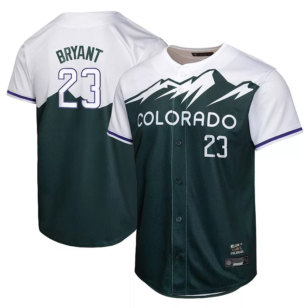 Trusc C.Rockies #23 Kris Bryant Player Green City Connect Limited Home Game Stitched Jerseys