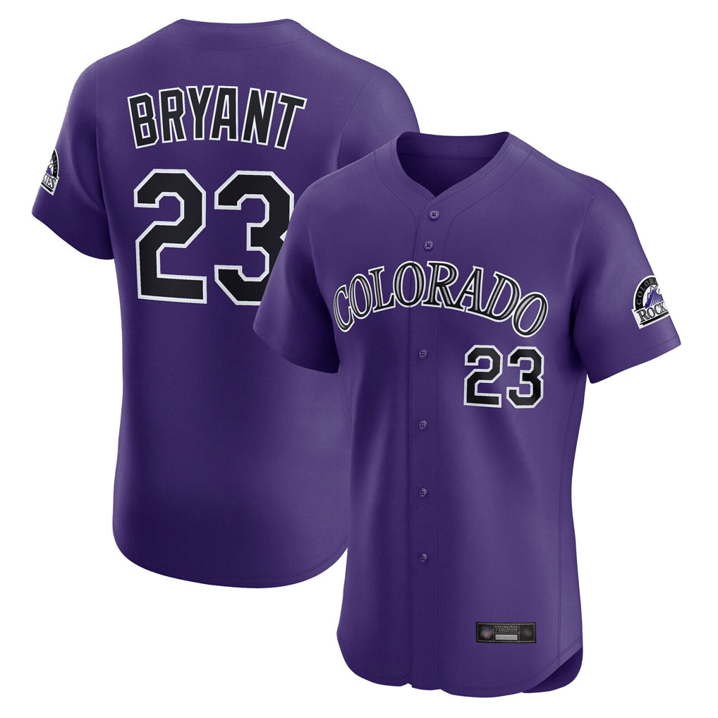 Trusc C.Rockies #23 Kris Bryant Player Purple Limited Elite Home Stitched Jerseys