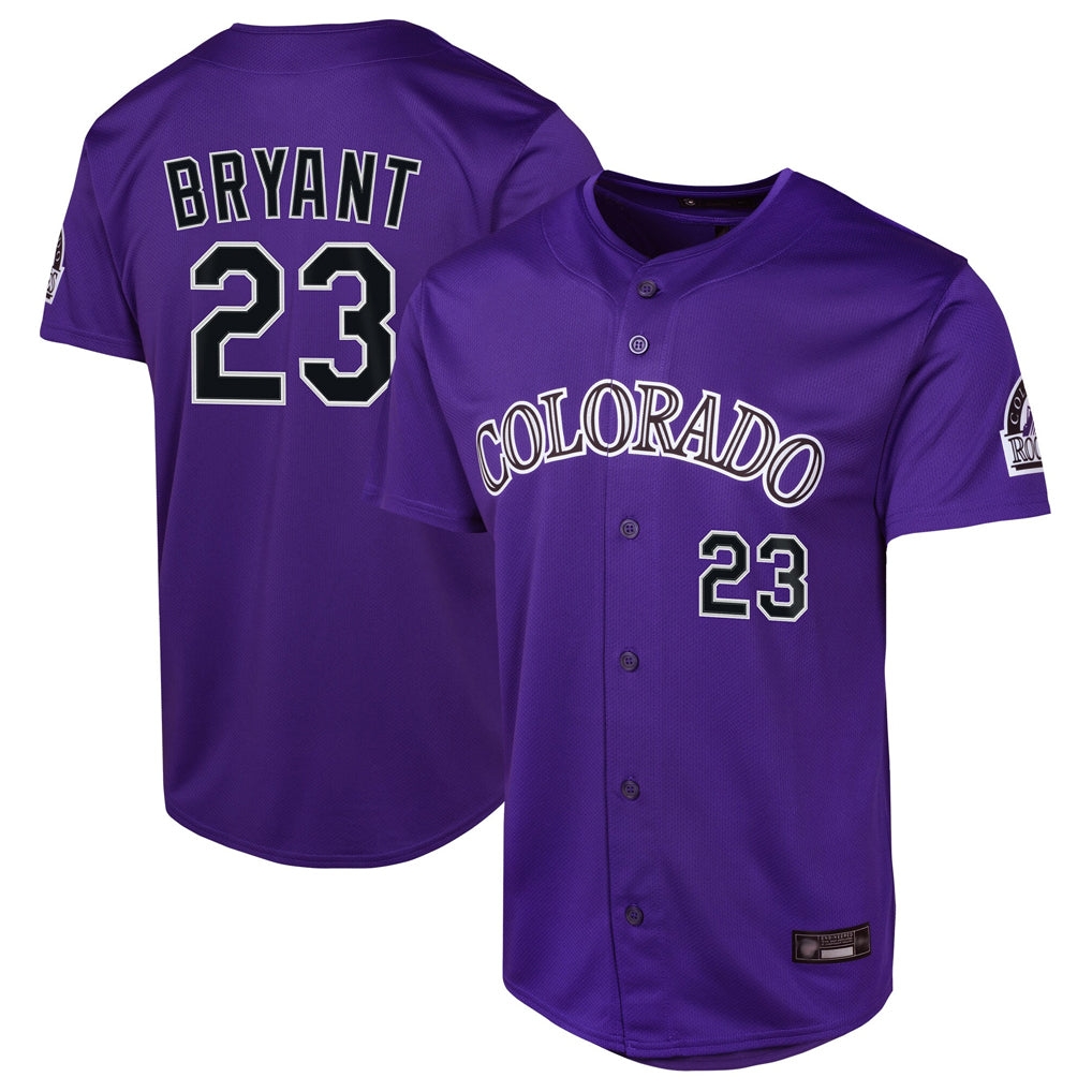 Trusc C.Rockies #23 Kris Bryant Player Purple Limited Home Game Stitched Jerseys
