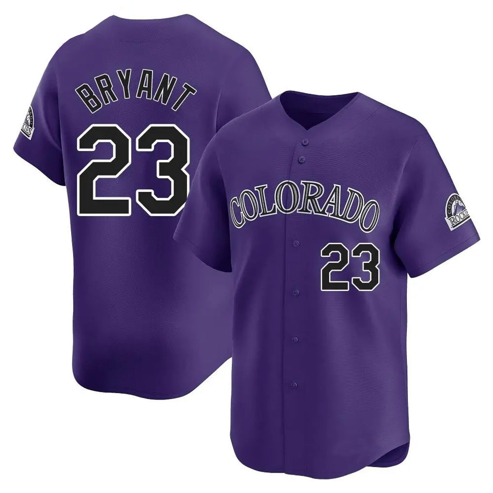Trusc C.Rockies #23 Kris Bryant Player Purple Limited Home Stitched Jerseys