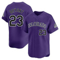 Trusc C.Rockies #23 Kris Bryant Player Purple Limited Home Stitched Jerseys