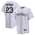 Trusc C.Rockies #23 Kris Bryant Player White Game Home Stitched Jerseys