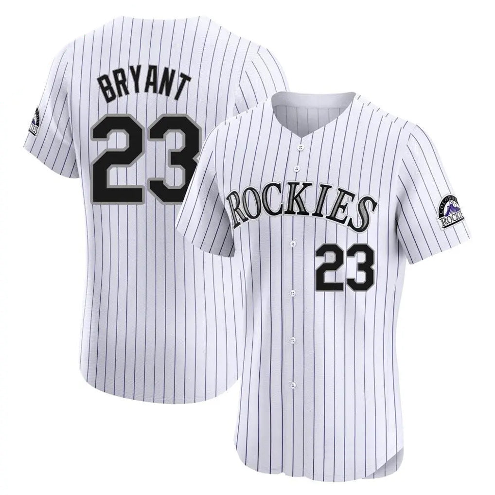 Trusc C.Rockies #23 Kris Bryant Player White Limited Elite Home Stitched Jerseys