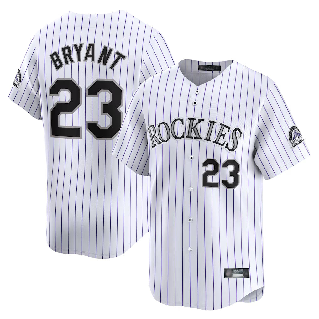 Trusc C.Rockies #23 Kris Bryant Player White Limited Home Stitched Jerseys