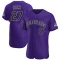 Trusc C.Rockies #27 Jordan Beck Player Purple Limited Elite Home Stitched Jerseys