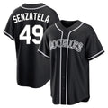 Trusc C.Rockies #49 Antonio Senzatela Player Black Fashion Out Home Game Stitched Jerseys