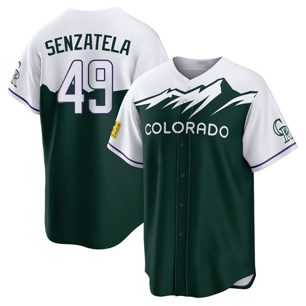 Trusc C.Rockies #49 Antonio Senzatela Player Green City Connect Home Game Stitched Jerseys