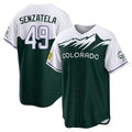 Trusc C.Rockies #49 Antonio Senzatela Player Green City Connect Home Game Stitched Jerseys