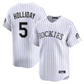 Trusc C.Rockies #5 Matt Holliday Player White Limited Home Stitched Jerseys