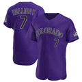 Trusc C.Rockies #7 Matt Holliday Player Purple Limited Elite Home Stitched Jerseys