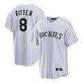 Trusc C.Rockies #8 Ryan Ritter Player White Game Home Stitched Jerseys