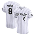 Trusc C.Rockies #8 Ryan Ritter Player White Limited Elite Home Stitched Jerseys