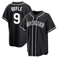 Trusc C.Rockies #9 Brenton Doyle Player Black Fashion Out Home Game Stitched Jerseys