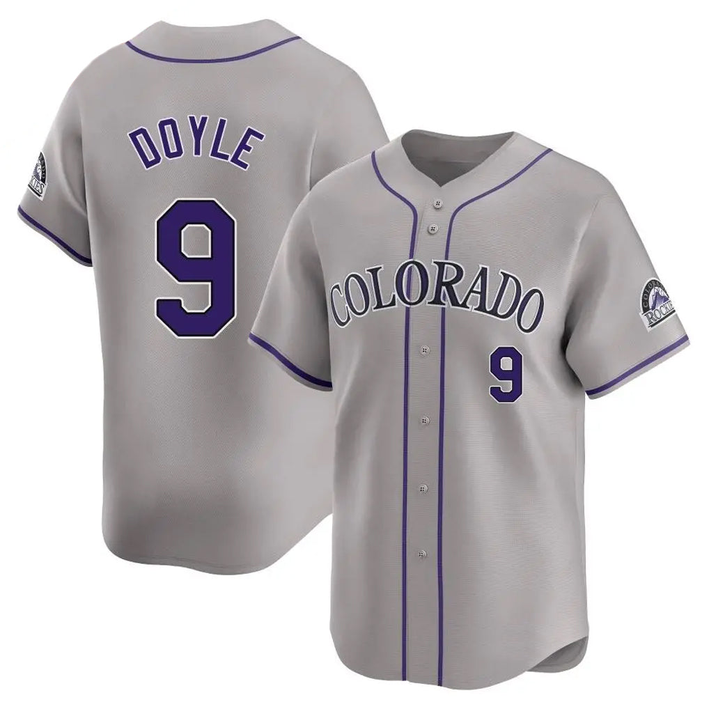 Trusc C.Rockies #9 Brenton Doyle Player Gray Limited Home Stitched Jerseys